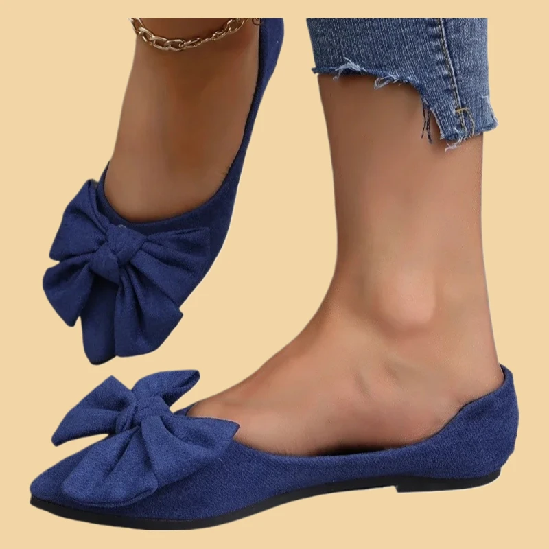 

Casual Flat Shoes Wear-resistant Non-slip Women's Loafers Summer New Style Pointed Toe Shallow Mouth Breathable Comfortable