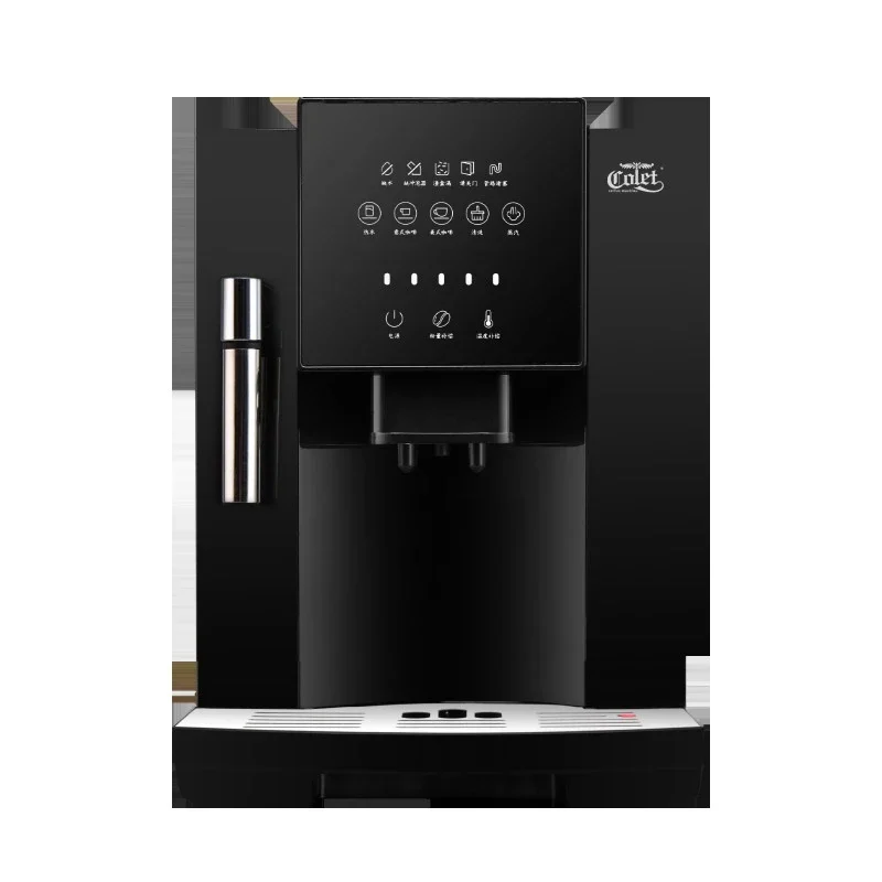 Full Automatic 19 Bar Coffee Maker Coffee Bean Grinder Milk Foam Espresso Coffee Machine Hot Water and Milk Froth 1200W