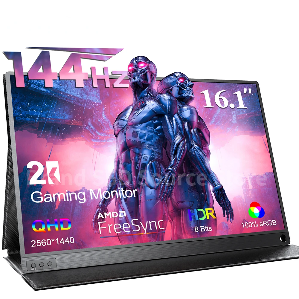 16.1 Inch 2K 144Hz Gaming Monitor Portable Laptop Display With Type C Mini HDMI For PS4/5 Steam Deck Switch XBOX PC Mac