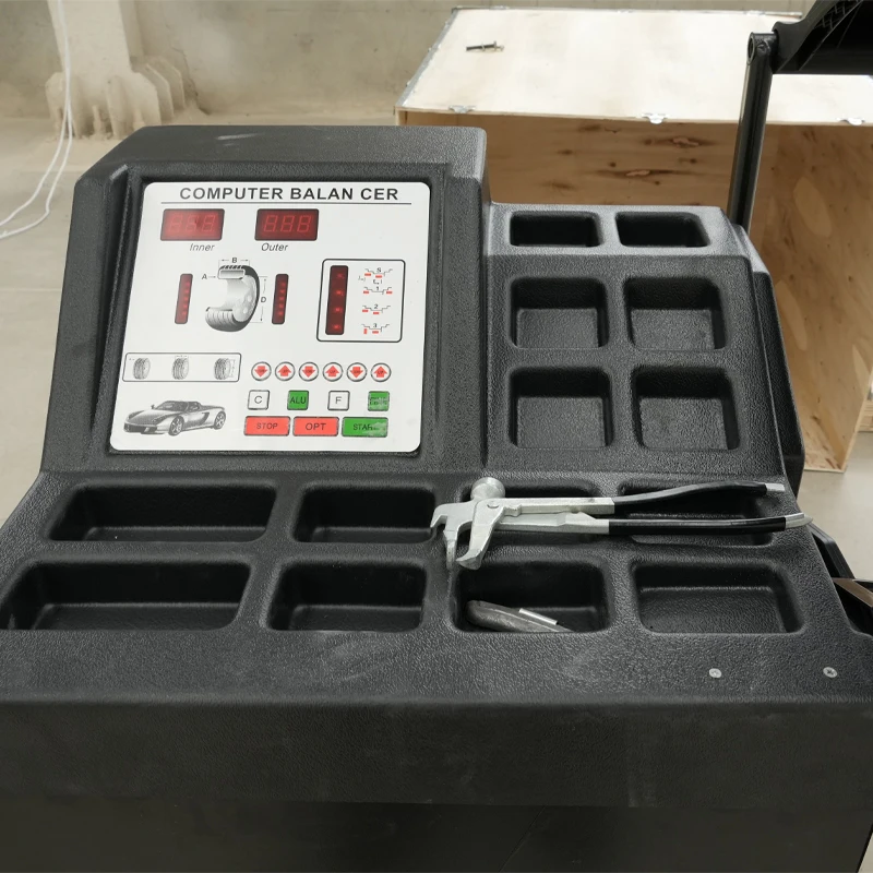 Narzędzie do konserwacji i wyważania opon z cyfrowym wyświetlaczem dla profesjonalnych warsztatów samochodowych