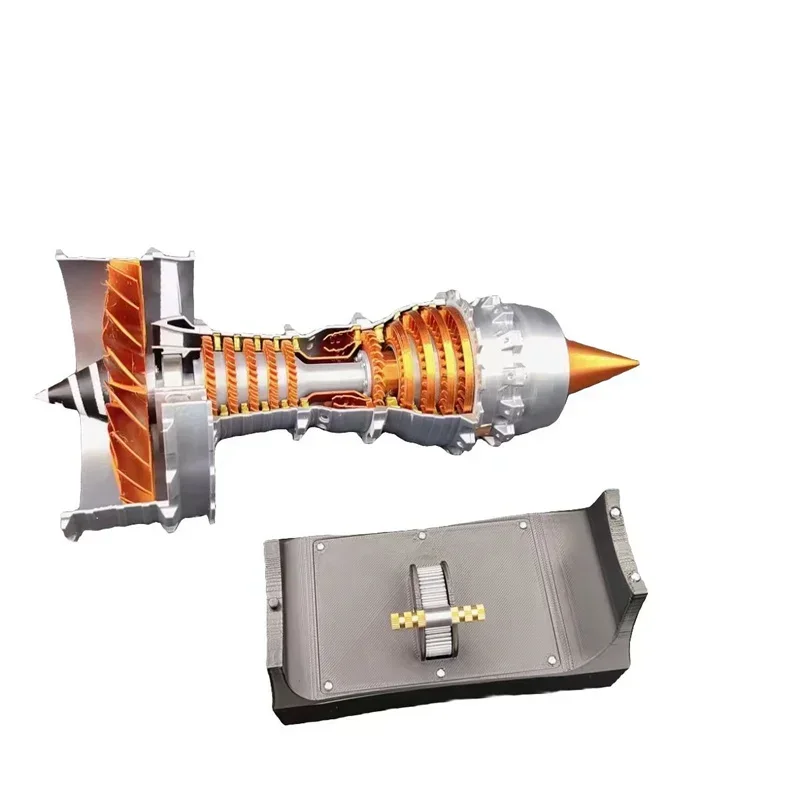

27cm TR900 Turbofan Engine Model Aviation Aircraft Metal Boutique Exquisite Toy Desktop Ornament 3D Printed Collection Gift