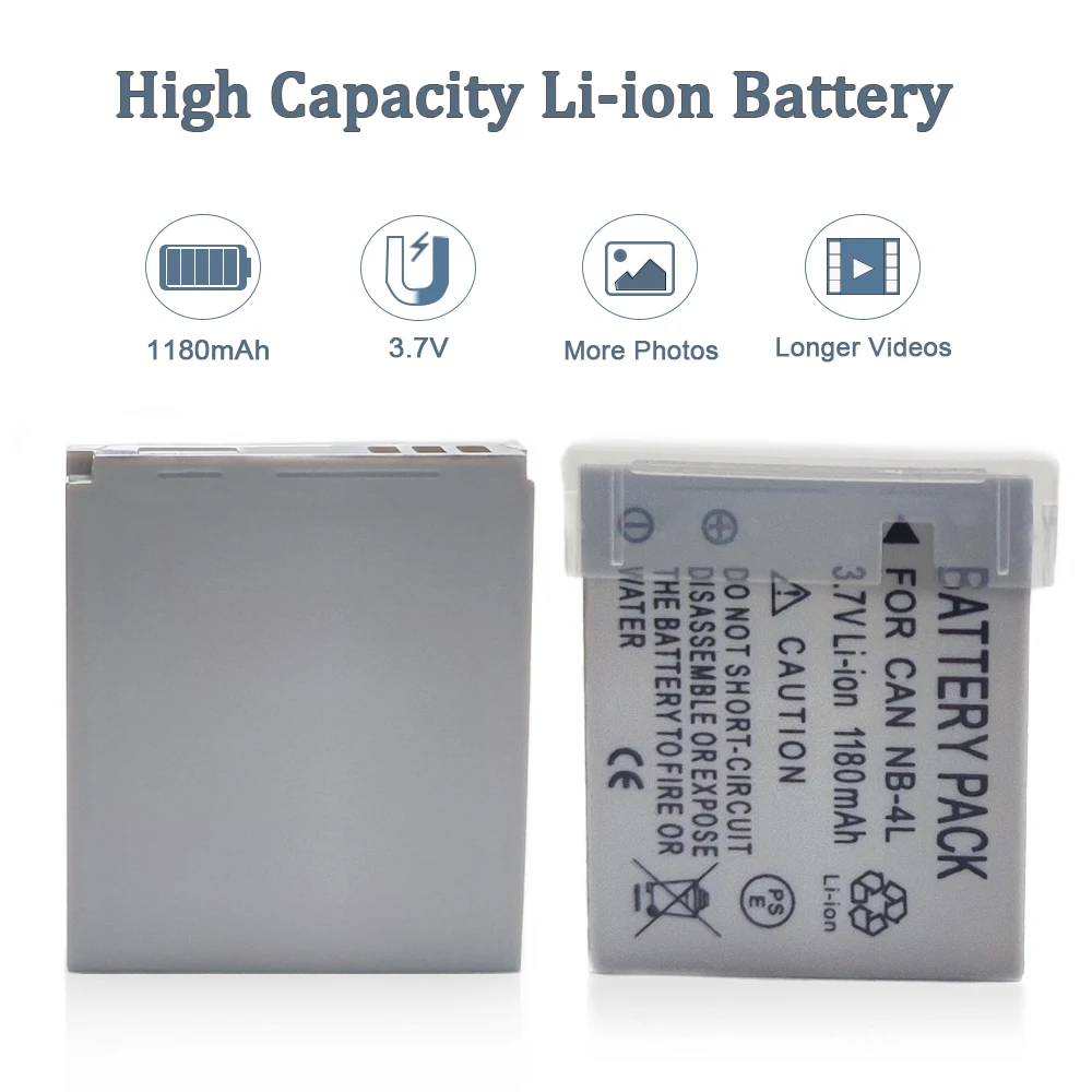 NB-4L NB4L バッテリーキヤノン IXUS 30 40 50 55 60 65 80 I5 I7 100IS 110IS SD960 SD780 TX1 SD4 WA60 カメラ NB 4L