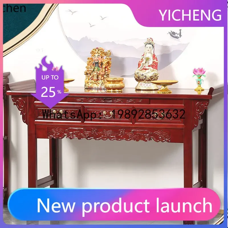 AB   Altar Incense Oering  Home Buddha Altar God of Wealth Table  Room Worship God of Wealth Table