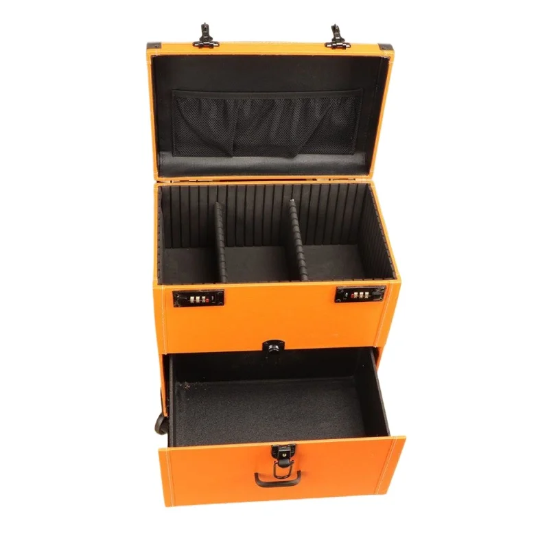 Cosmetic case, trolley and makeup artist manicure box go out to move medical beauty tattoo embroidery artist pattern