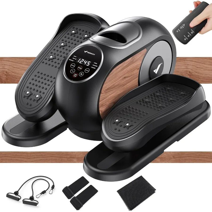 آلة تمرين بيضاوية الشكل تحت المكتب، تمرين الساق أثناء الجلوس لكبار السن مع 12 سرعة قابلة للتعديل، جهاز تحكم عن بعد هادئ ومحمول #1