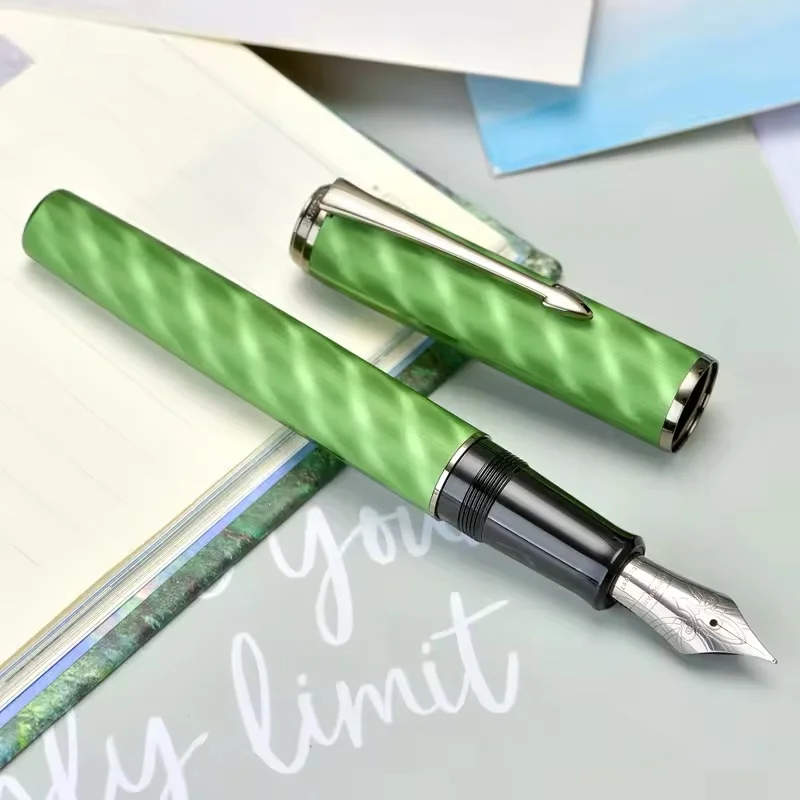 Hongdian A9 Fountain Pen 42# EF/F Nib Alloy Converter Metal Writing Practice ink Pen Business Office Stationery School Supplies