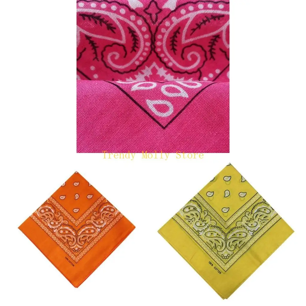 

N5KB Хлопковая головка шарф Банданас хип-хоп-шарф