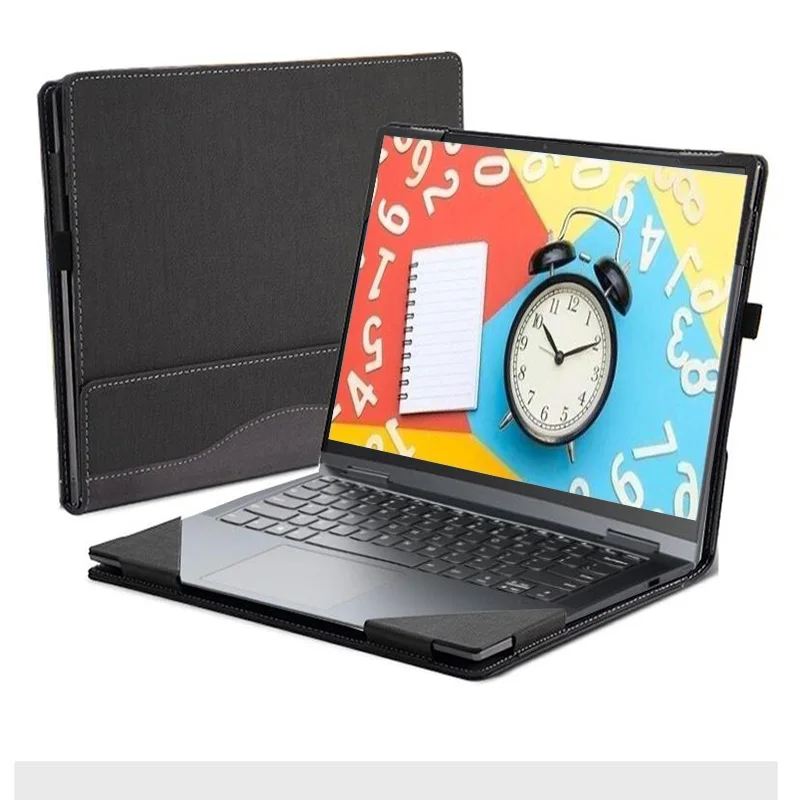 Pokrowiec na laptopa Lenovo ThinkPad L13 Gen 2 Yoga Gen 2 Pokrowiec ze skóry PU na laptopa Pokrowiec na notebooka Torba na rysik Prezent