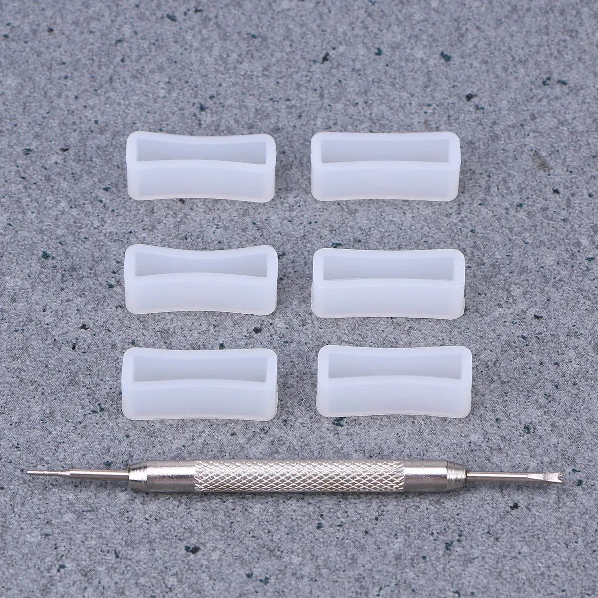 6 PCS Replacement Watch Strap Loops Silicone Band Retainer Rings for Rubber Keeper