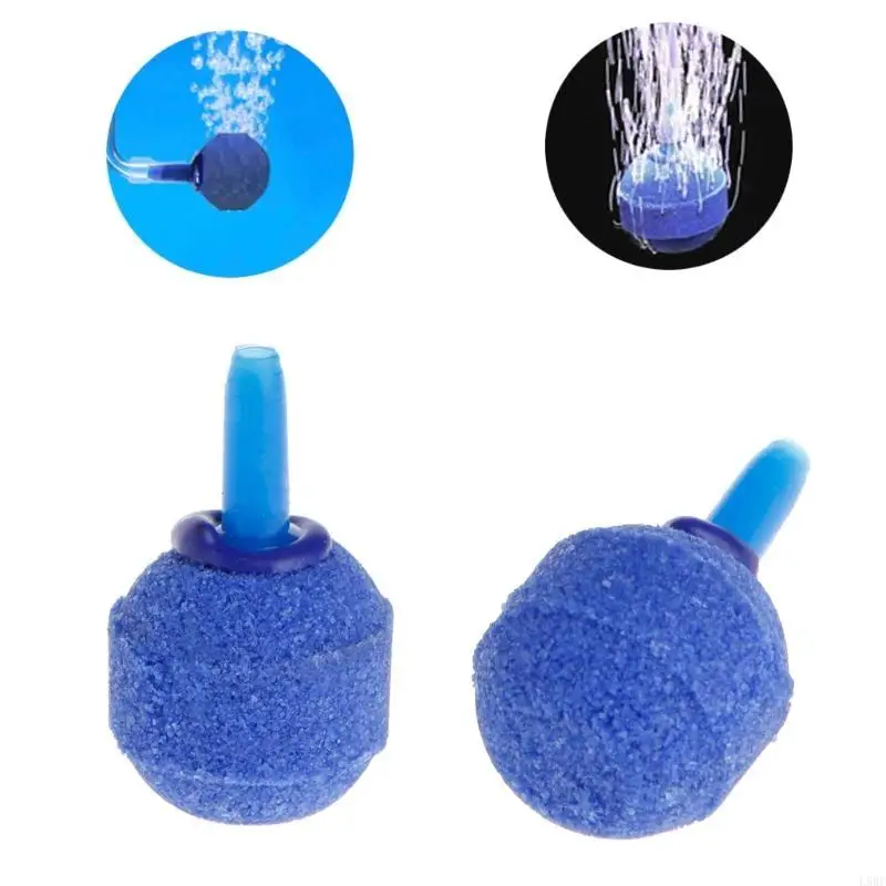 L9BE Air Stone Bubbler Ball Oxygen Diffuser for Fish for Tank Hydroponics Blue