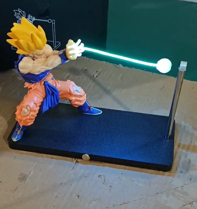 

Dragon Ball Son Goku Anime Night Light Touch Kamehameha Magnetic Desk Decoration Cool Model Doll Gift for Boys