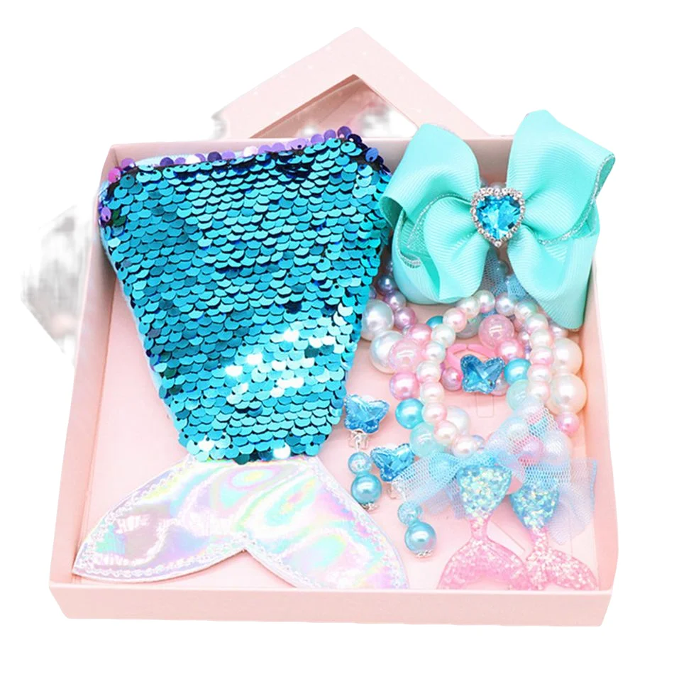 Mermaid Accessoires Kids Sequin Mermaid Hoofdband Verjaardag Kids Party Decoratie Benodigdheden Haaraccessoires Voor Kinderen Sieraden