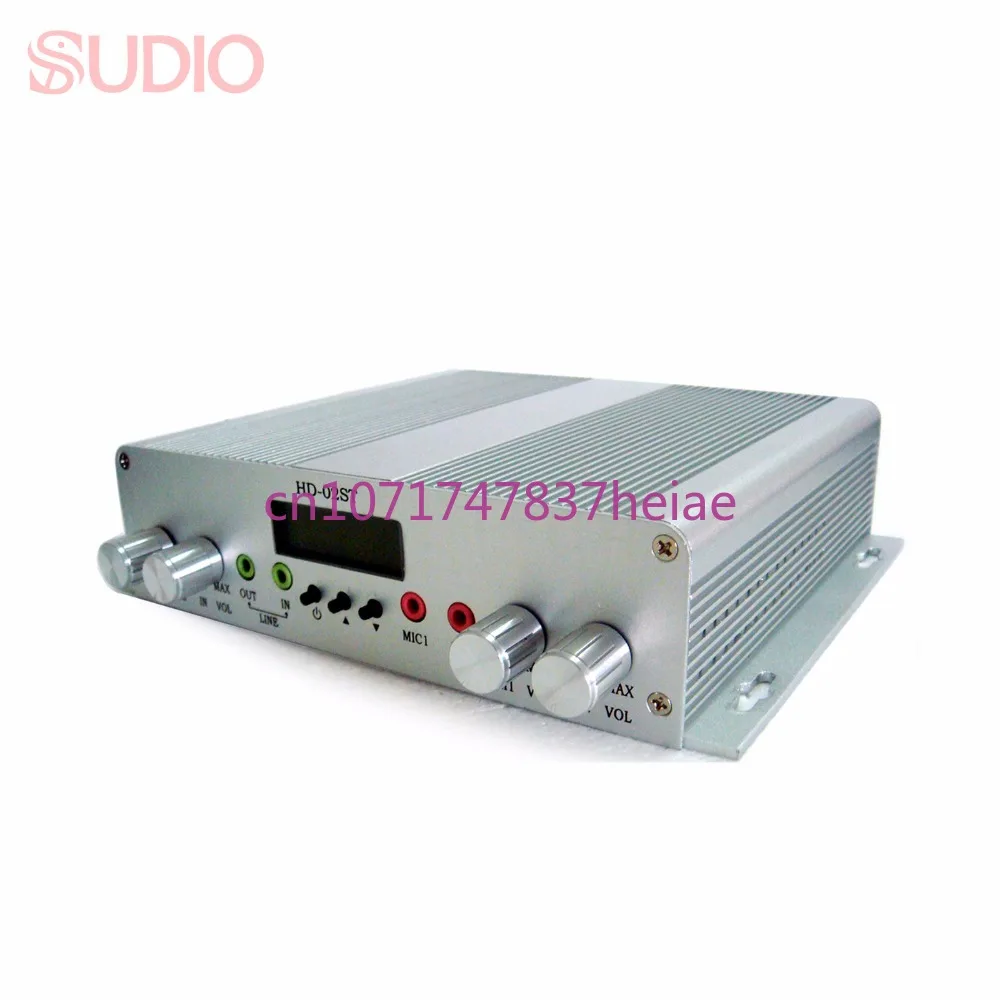 15W/ 25W FM radio transmitter stereo PLL broadcast station 88MHz-108MHz, 2 MIC Input audio amplifier for home school church