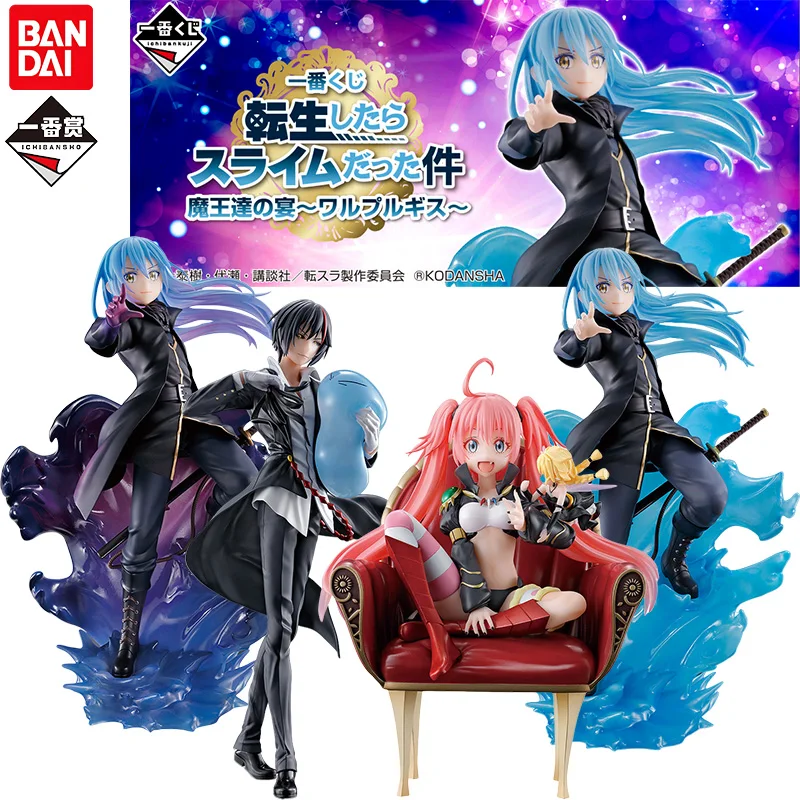 

Bandai Genuine Ichiban That Time I Got Reincarnated As A Slime Anime Figure Rimuru Tempest Diablo Action Toys Kids Gift Model