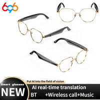 AI Translation Intelligent Blue Tooth Eyewear Call Waterproof Smart Glasses Anti Blue-Light Spectacles Men Women Voice Assistant