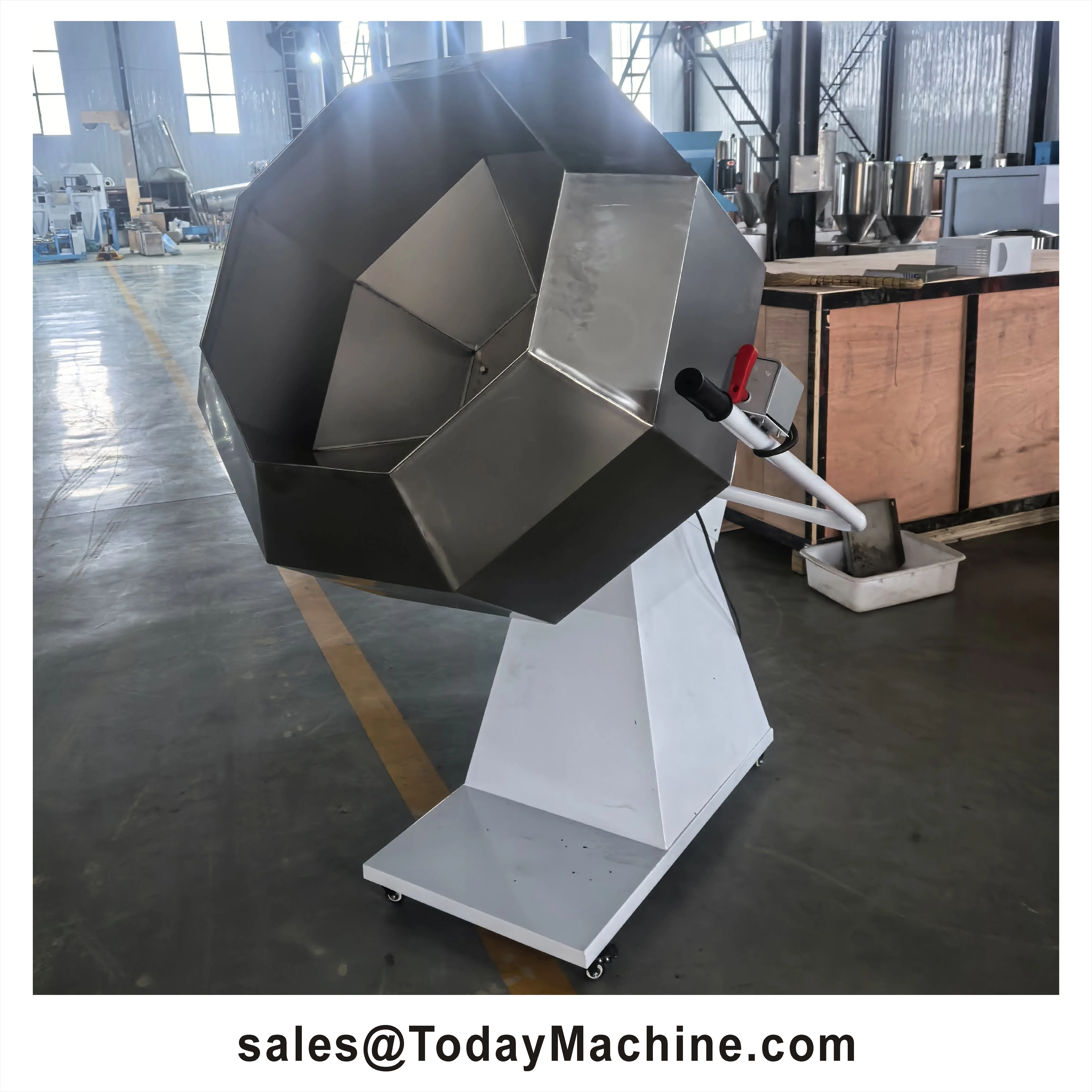 الفولاذ المقاوم للصدأ متعدد الوظائف طبل نوع خلاط مثمنة تجارية آلة توابل الطعام الأوتوماتيكية بالكامل