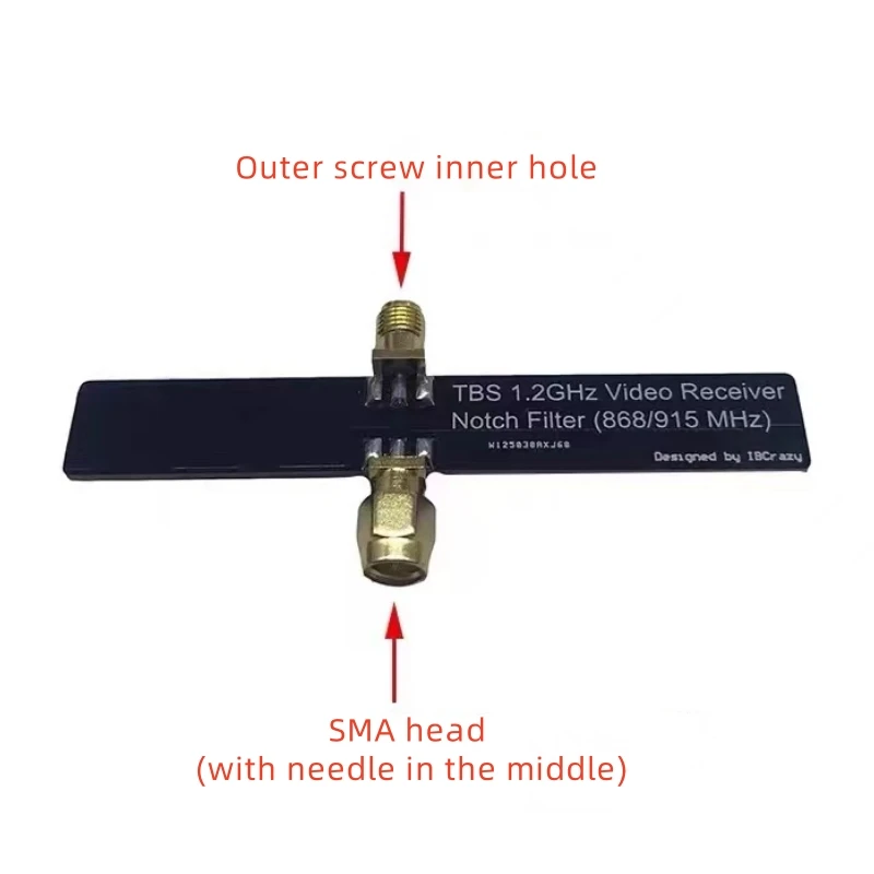 TBS 1.2GHZ 1.3G مستقبل الفيديو VRX NOTCH Filter (868/915 MHz) لطراز Team Blacksheep Antenna RC