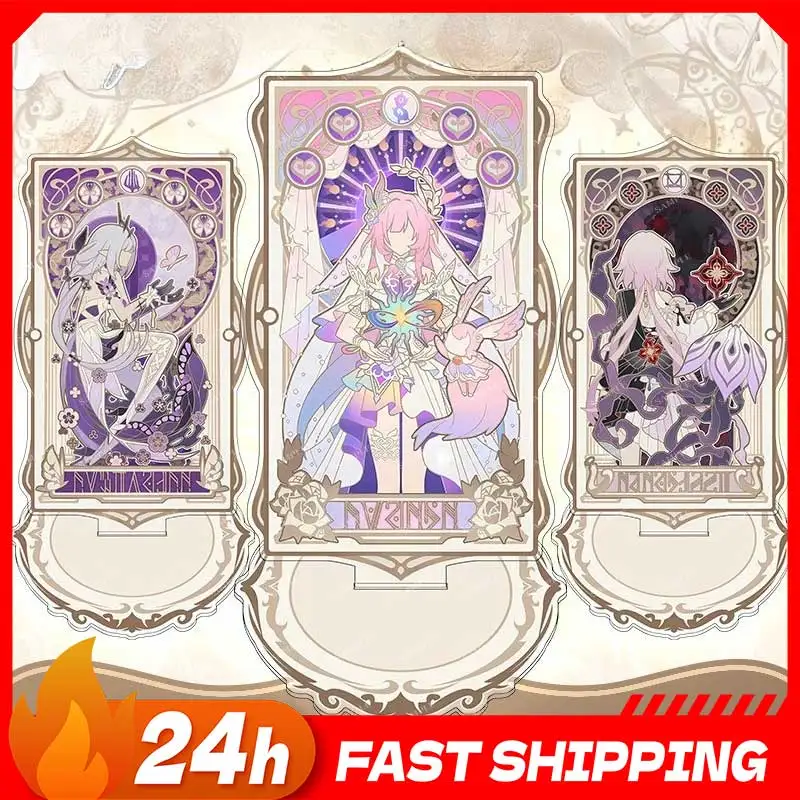 Honkai Impact 3 – périphériques de jeu en acrylique, 6.3 pouces, support en cristal, plaque sur pied, ornements en acrylique, jouets Tribbie pour garçons
