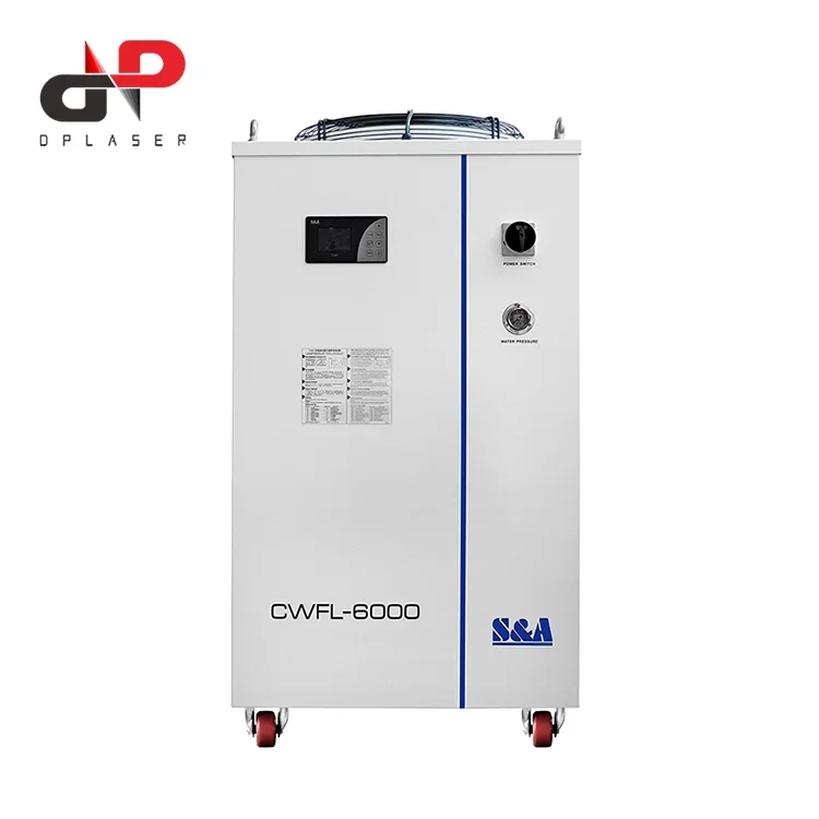 refrigeratore d'acqua 6000W 6KW S&A CWFL-6000 per macchina da taglio laser a fibra metallica