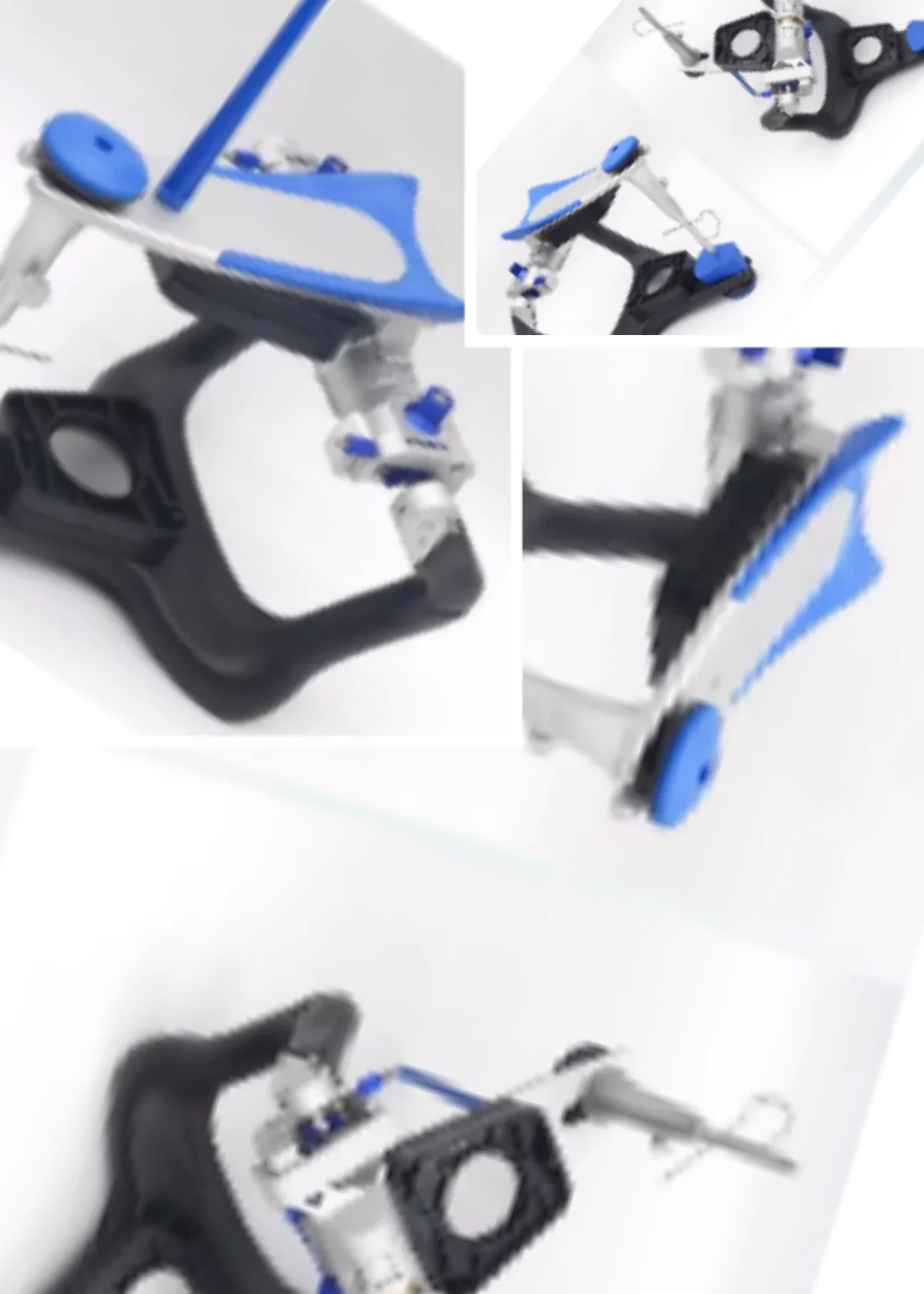 Dental fully adjustable jaw frame anatomical articulator technician face arch row tooth guide plate transfer table