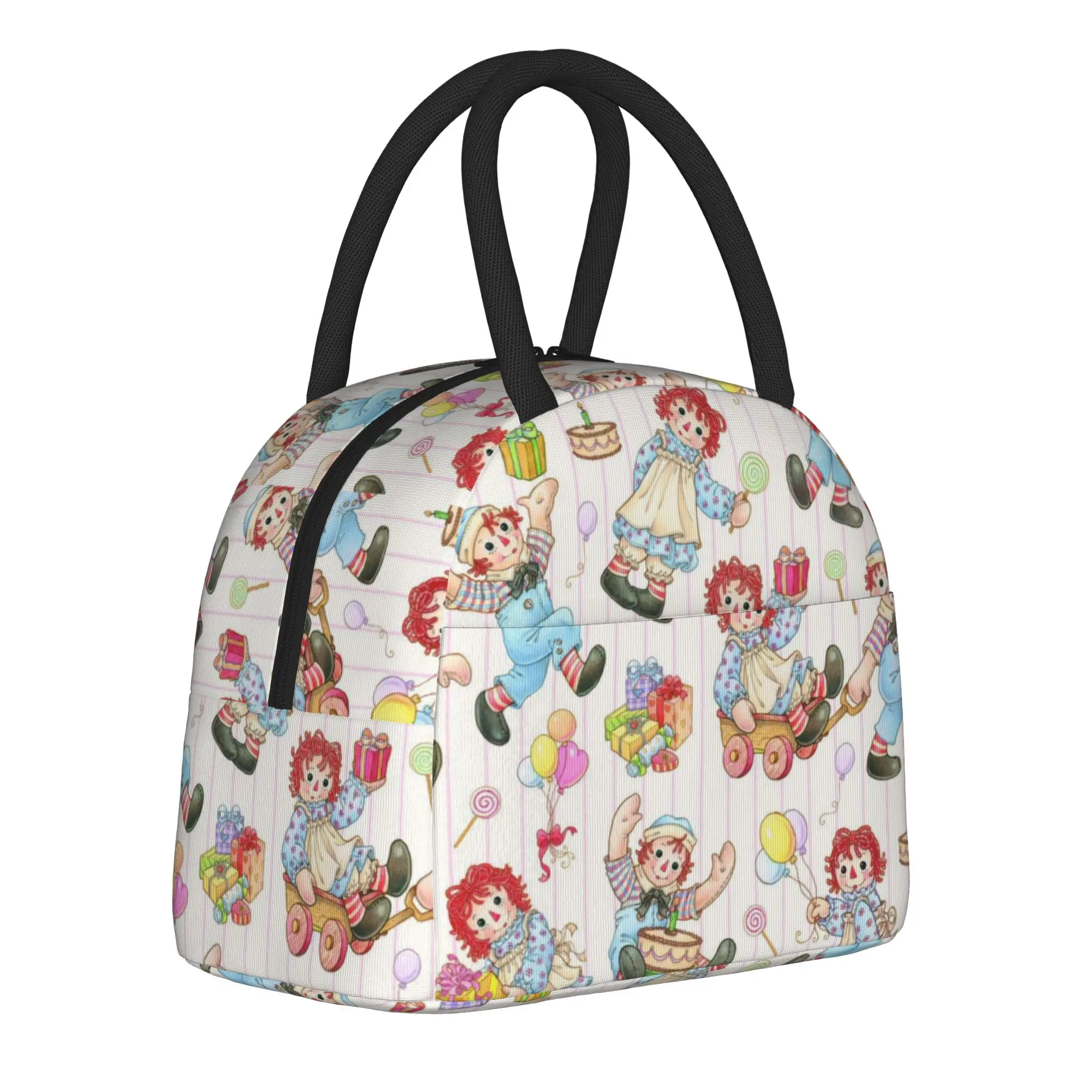 Bolsa térmica para almoço Raggy Ann, bolsa térmica para piquenique, bolsa portátil para alimentos, para homens e mulheres, caixas térmicas para almoço