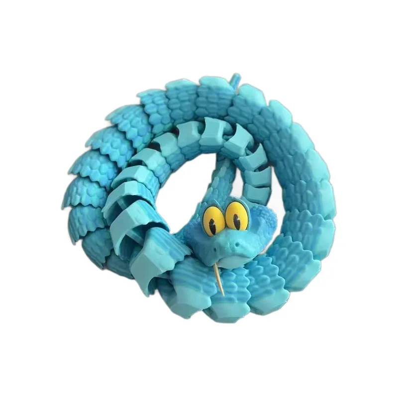 Zootopia Elastyczna Figurka Gary Wąż z Nadrukiem 3D, Zabawka Antystresowa z Ruchomymi Stawami, Figurka Akcji, Motyw Zwierzęcej Miasteczka