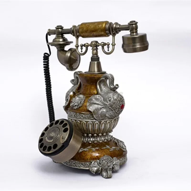 Vintage Telephone Antique Turntable and Landline Are Suitable for Homes Offices Hotels and Gifts