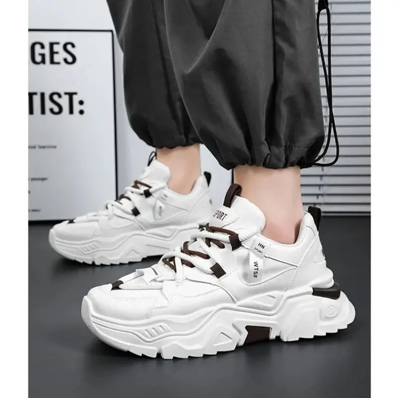 

2025 New Men's Autumn Shoes Breathable Sports Casual Dad Shoes Trendy Versatile Height-Increasing Insole for Comfort