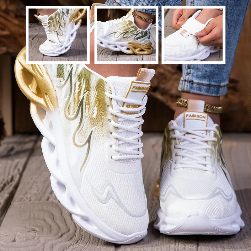 Sneakers Women's Shoes Men Women Running Sports Shoe Lightweight Breathable Comfortable Flat Soft Tennis Shoe Man Sneakers Woman