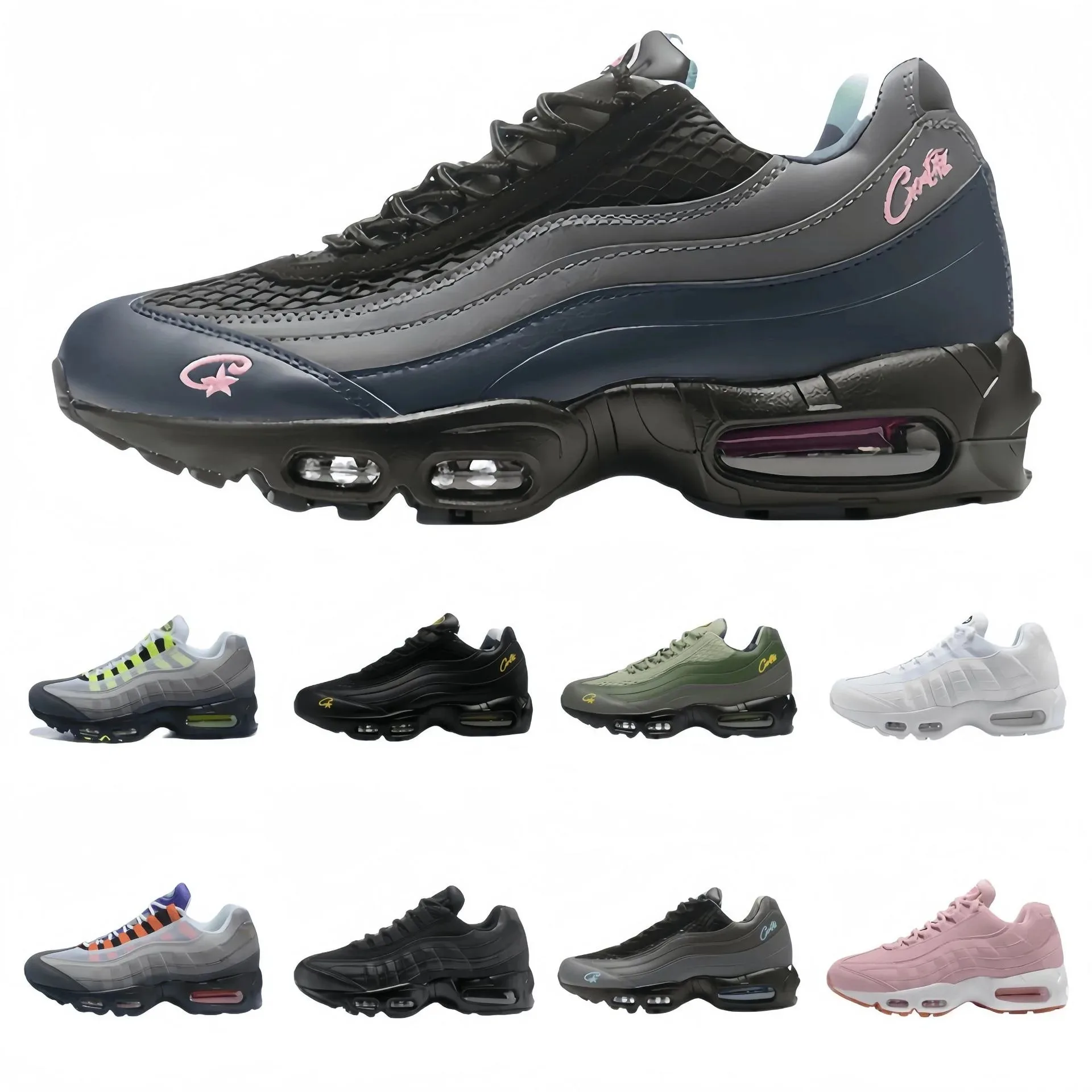 

Senior brand joint men's and women's thick sole vintage running shoes wear-resistant breathable leisure sports