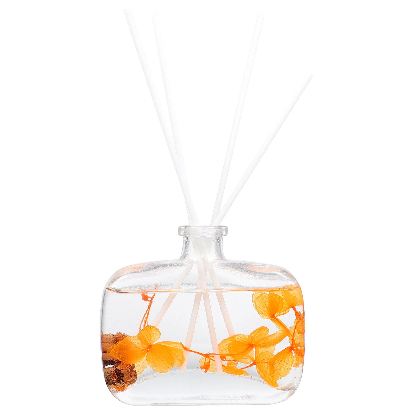 1Set Rattan Stick Aroma Oil Diffuser Set Exquisite Design Easy Storage Home Fragrance Supplies Rattan Stick Aroma Oil