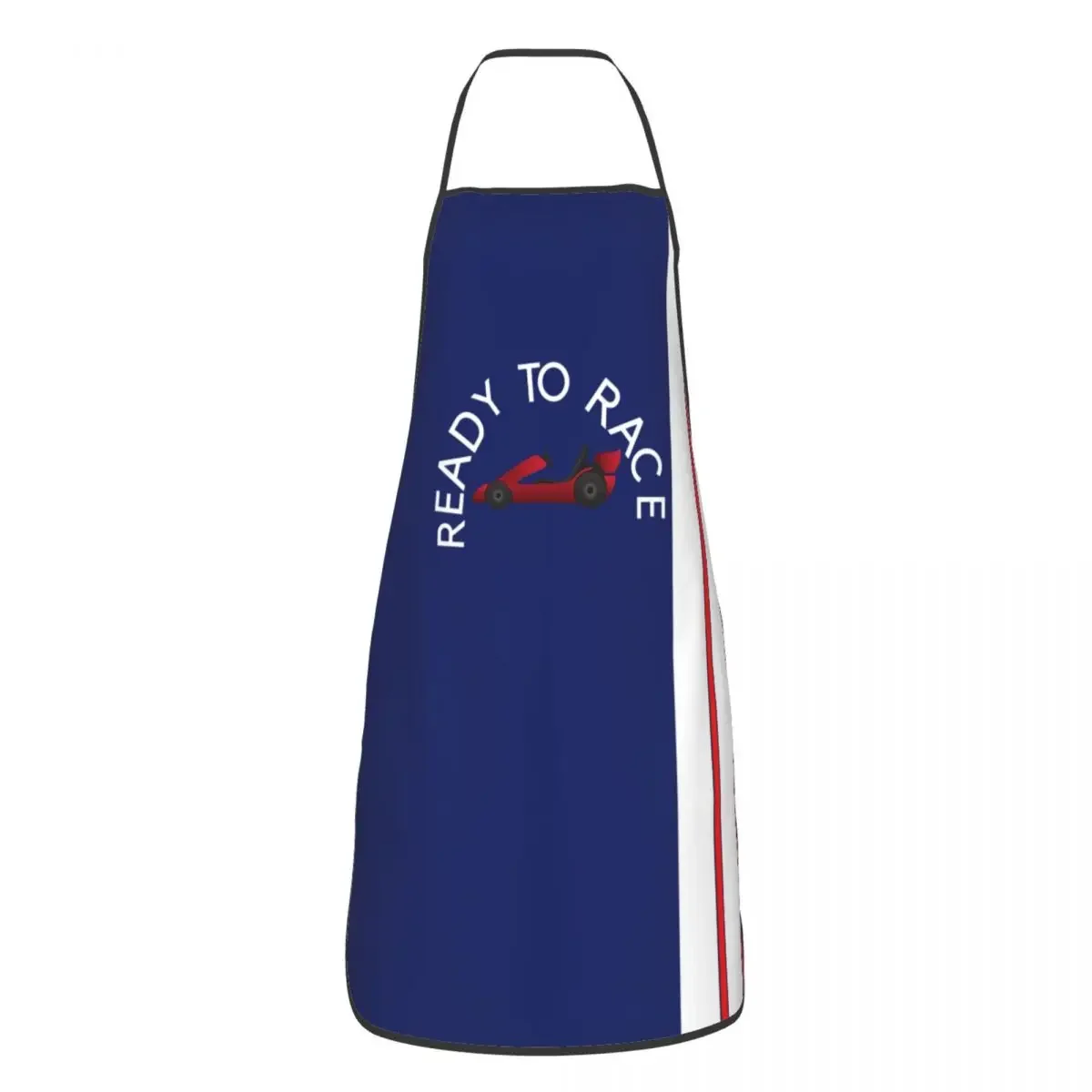 Ready To Race Stripe Funny Aprons Men Women Racing Adult Unisex Kitchen Chef Bib Tablier Cuisine Cooking Baking Gardening