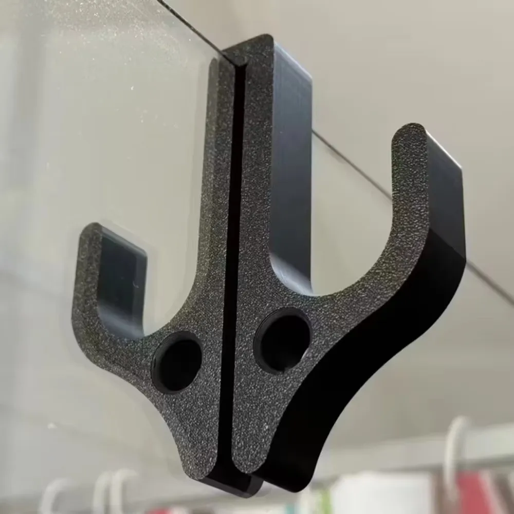 Portable Shower Hook Glass Door Compatible Clamp Design Clamp Hook Multi-functional Waterproof for 8mm Glass Door