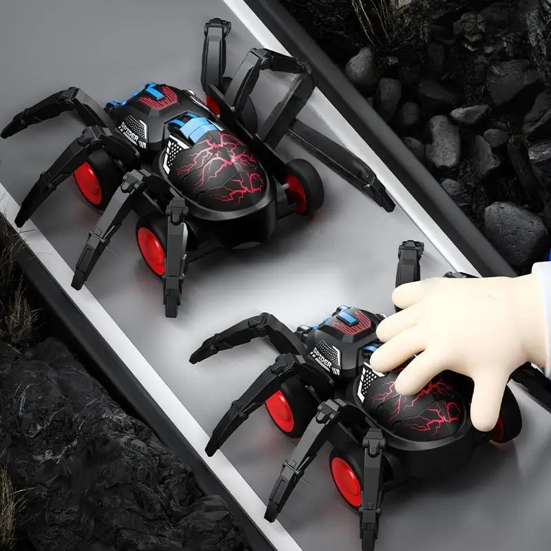 Spider Car 1/4Pcs Crawling Simulation Animal Inertia Climbing Stunt Toy Gifts Children