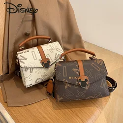 Disney-Bolsa de Ombro Crossbody Feminina, Bolsa de Grande Capacidade, Alta Qualidade, Sentido Avançado, Elegante, Nova