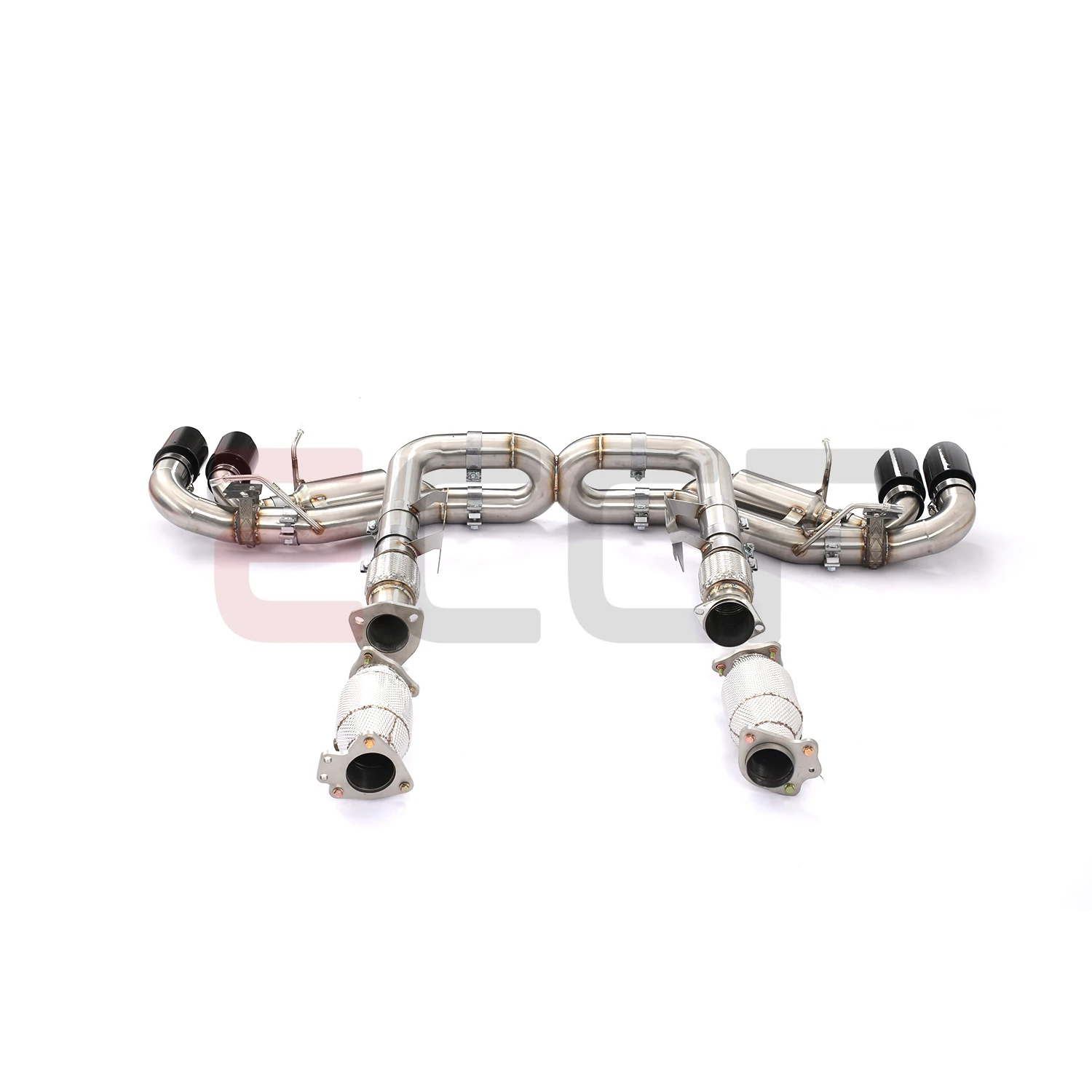 ECCF For Chevrolet Corvette C8 Z51 6.2L T304 Stainless Steel Complete exhaust system Plug and Play Performance Upgrade