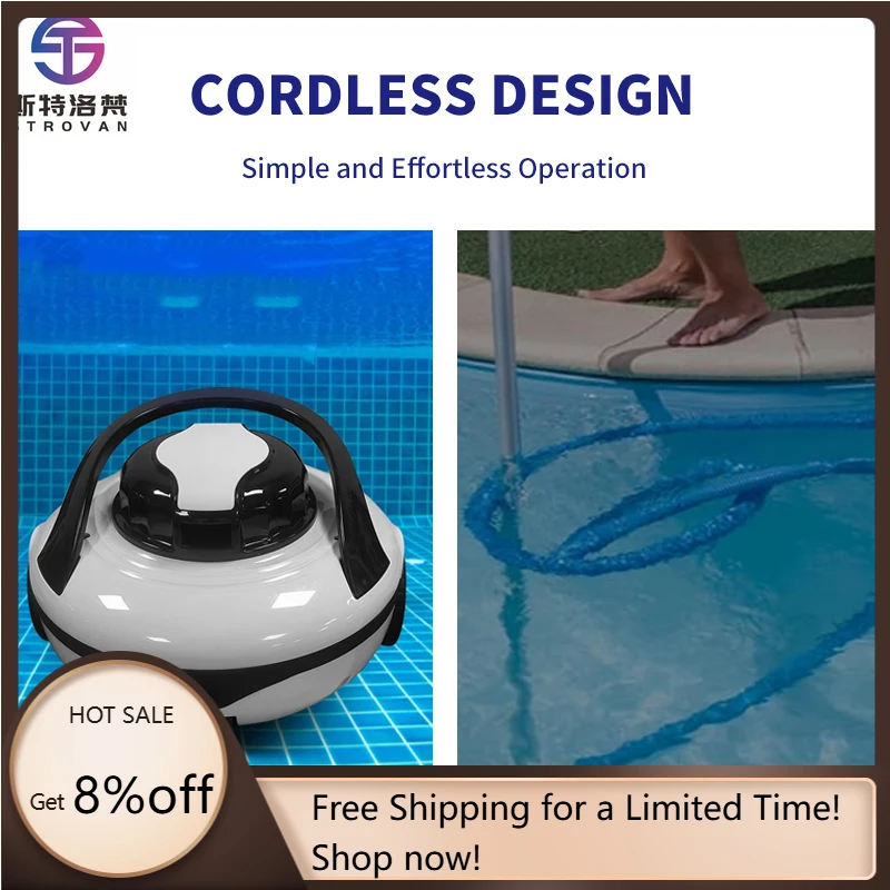 

STLF Advanced Intelligence Smart Robotic Pool Vacuum with Self-Propelled Climbing System for Underwater Cleaning