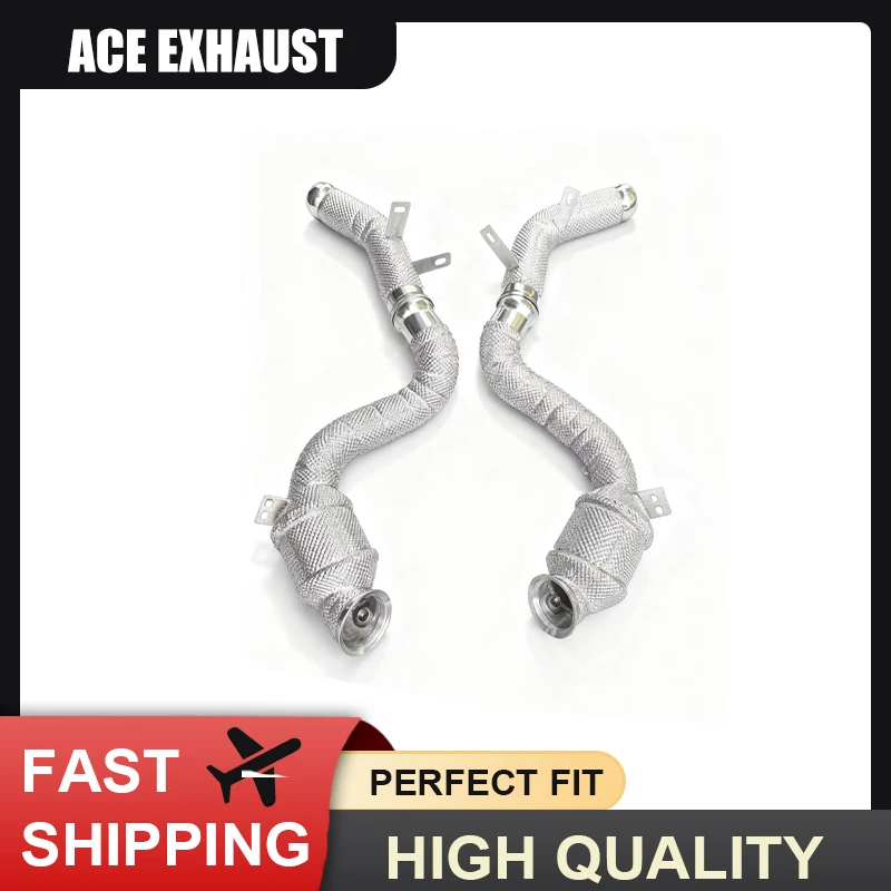 

ACE Suitable for Mercedes-Benz AMG GT63/GT63S 4.0T 2019-2025 Free Flow Downpipe Auto Accessories Exhaust Pipe with Heat Shield