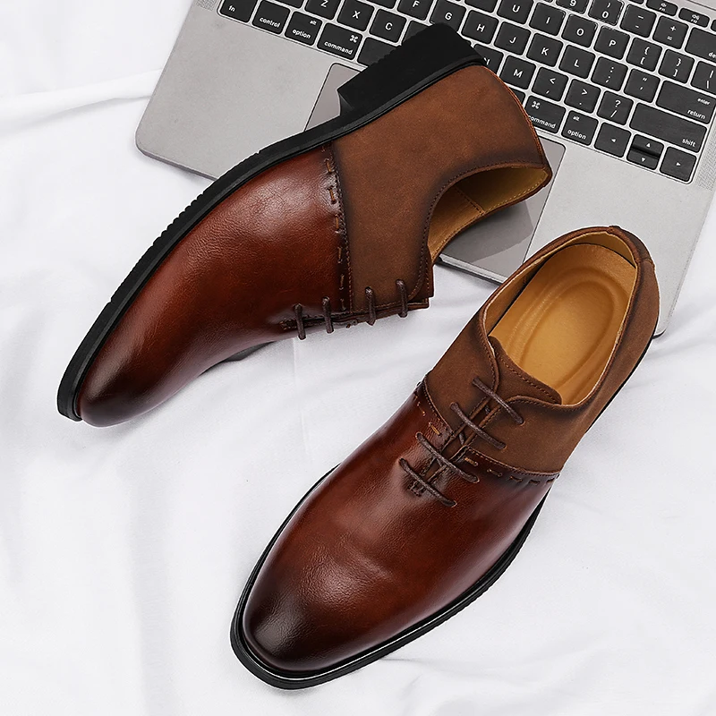 

Mens Loafers Business Formal Oxford Shoes Extra Large Size 46 Comfortable Leather Slip On for Men