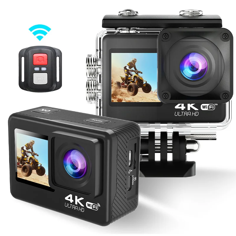 Akaso V50Pro 4K 30Fps 20Mp Wifi Action Camera Automatic Sport Camera 4K Action Camera With Chin Mount