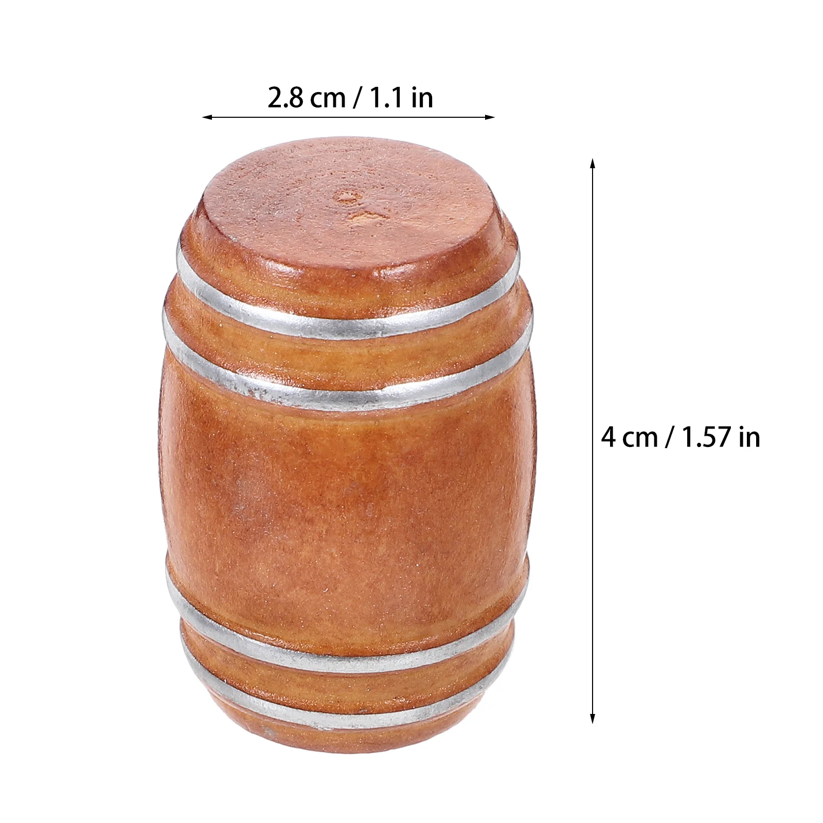 ตุ๊กตาอุปกรณ์บาร์ Mini Barrel รุ่นฉาก Prop ตกแต่งเครื่องประดับขนาดเล็ก DIY อุปกรณ์เสริม Retro