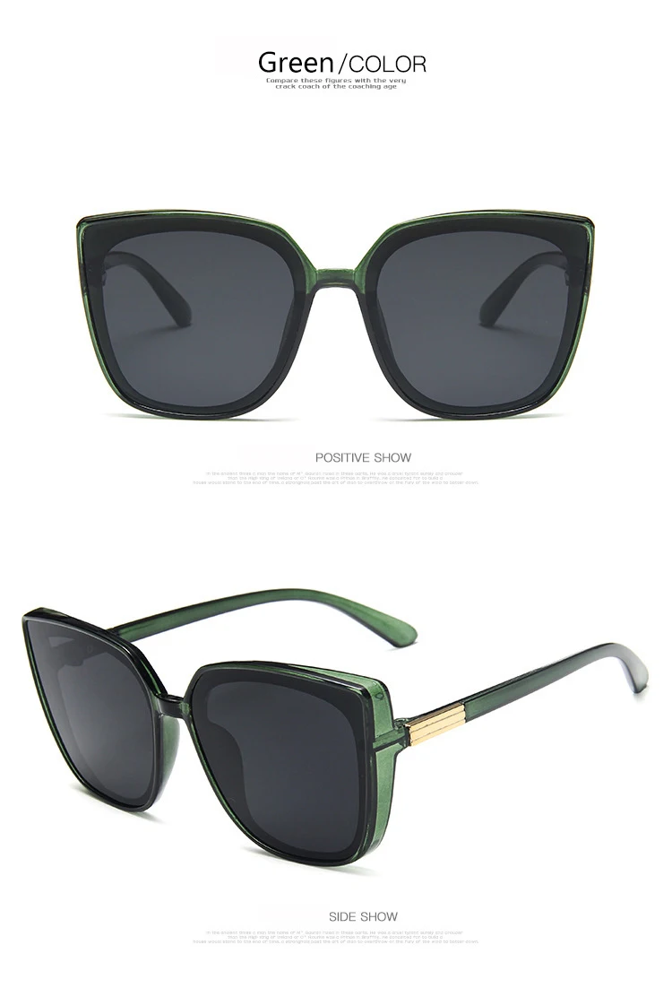 Vielseitige Hochwertige Übergroße Sonnenbrille Unisex Täglicher Arbeitsweg Sonnenschutz UV-Schutz Brille 1180 – Detail 9