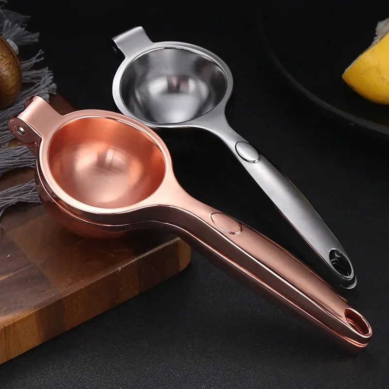 Portable Manual Juicer Machine Juice Extractor New Pomegranate Watermelon Lemon Squeezer Clip Rose Gold Press