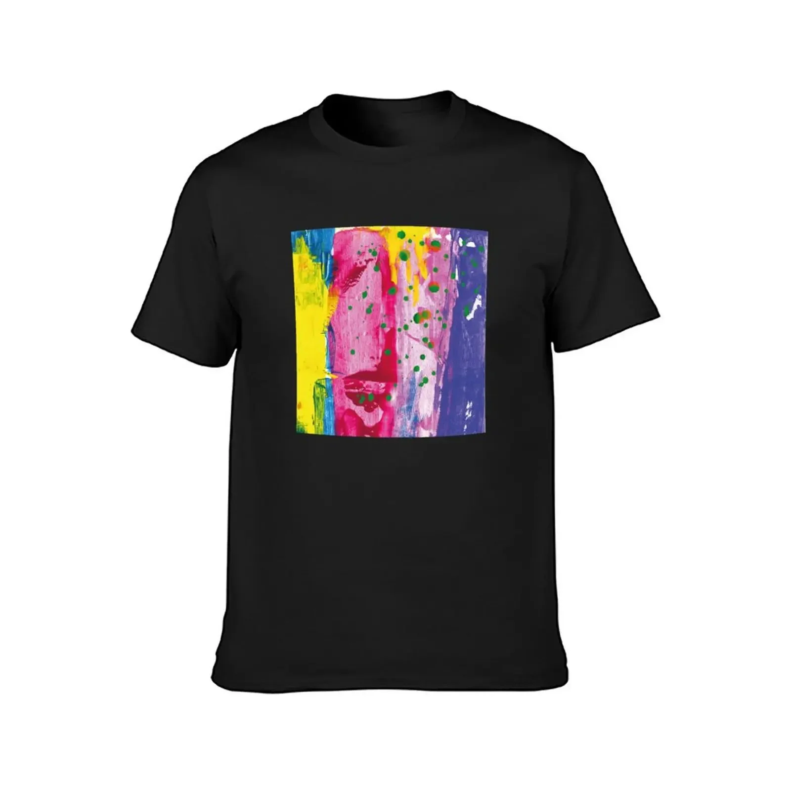 Colourful acrylic abstract painting T-Shirt new edition sublime animal prinfor boys cute tops clothes for men