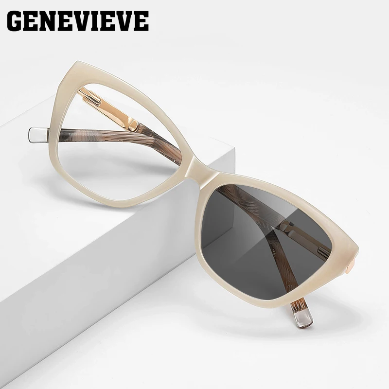 GENEVIEVE New Personalized Butterfly Fashion Design Women's Photochromic Anti-Blue Light Glasses Customizable Prescription LS209