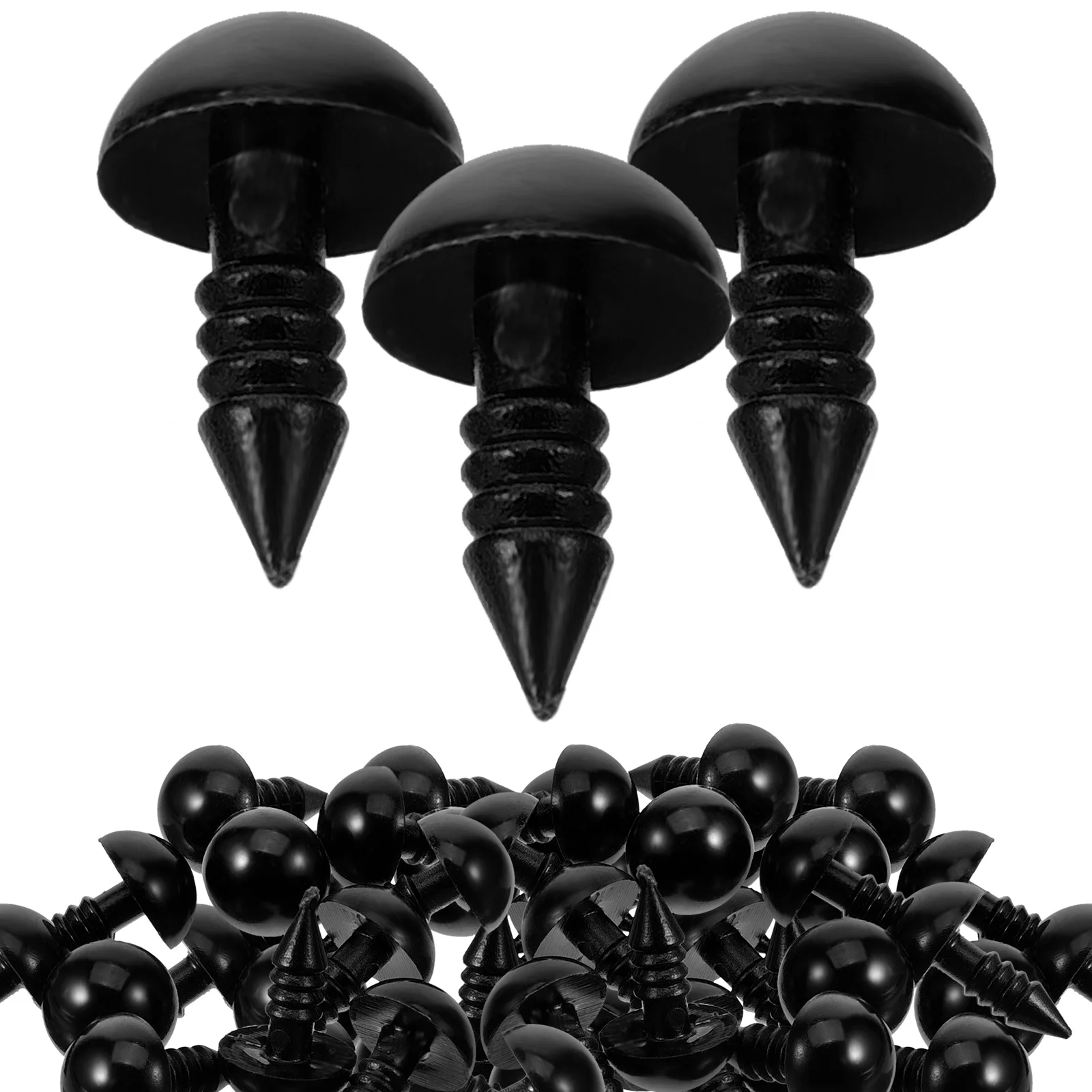 

30 Pcs Eyes Black Plastic Crafting Toy Accessories Stuffed Animal Holiday Decorative Funny Artificial Eyes 20mm 22mm