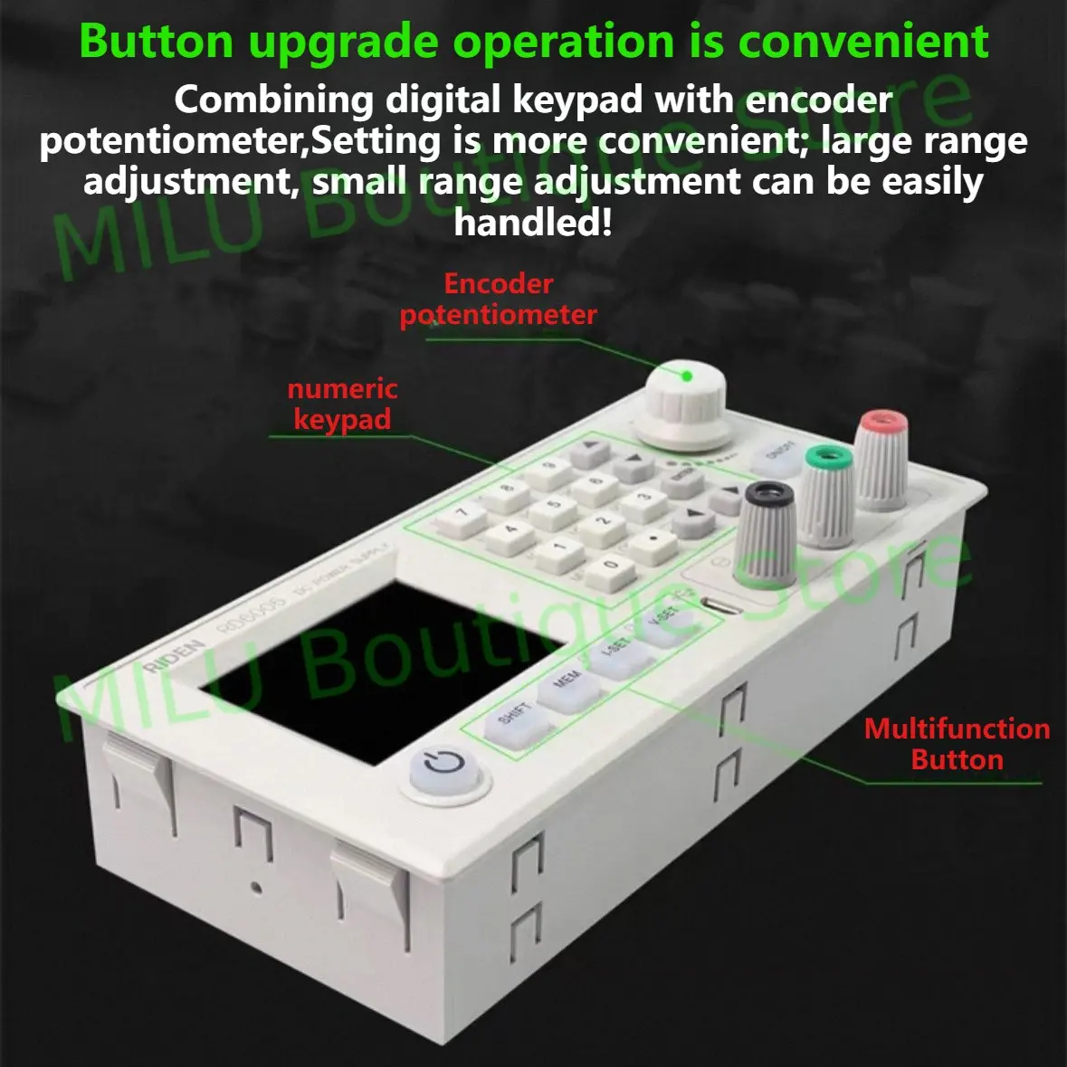 Novo rd6006/rd6006p RD6006-W 60v 24a usb wifi dc ajustável step-down desktop power step-down conversor 2.4 Polegada display colorido