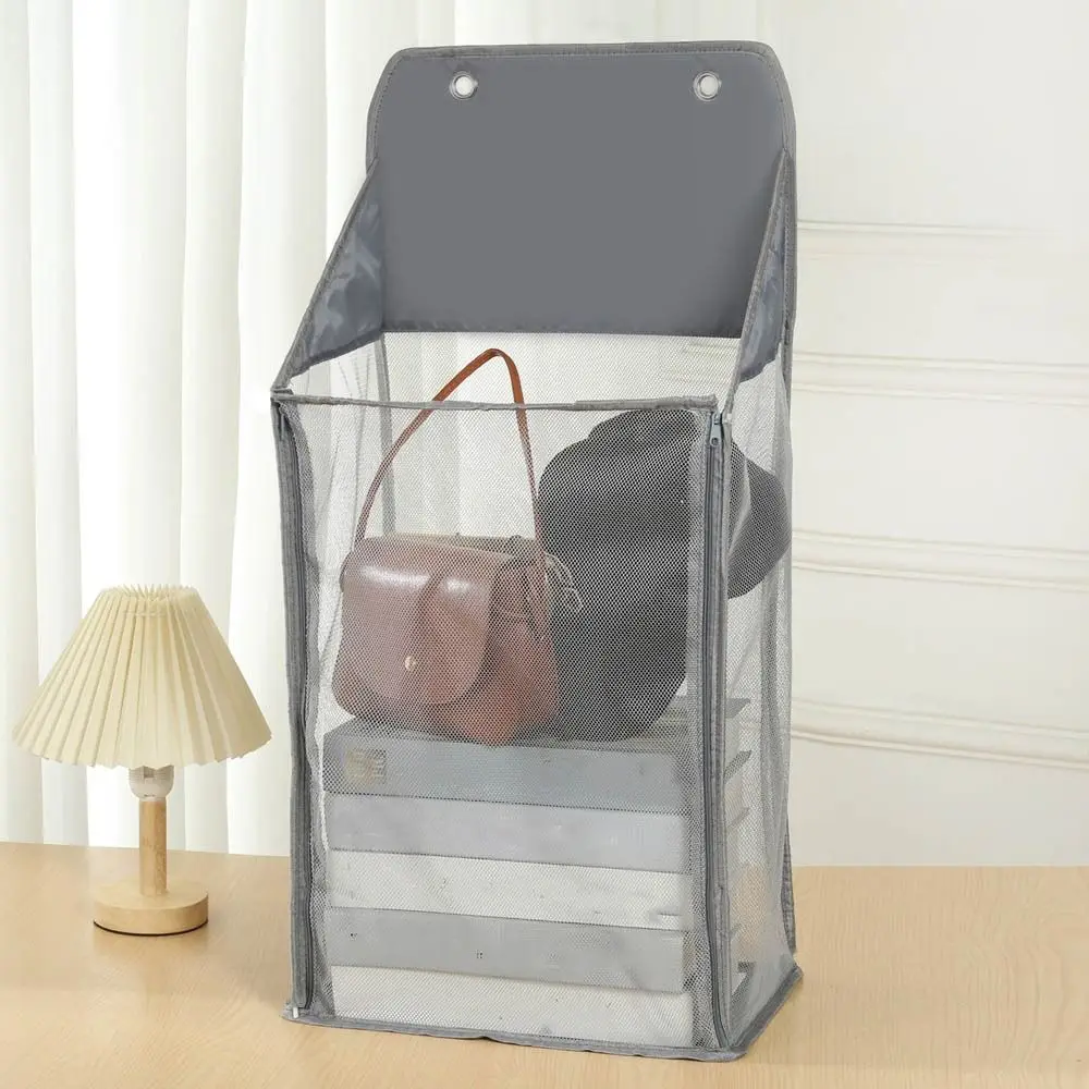 

Large Capacity Over the Door Laundry Hamper Space Saving with Hooks Dirty Clothes Storage Bag Foldable Sundry Storage Bag