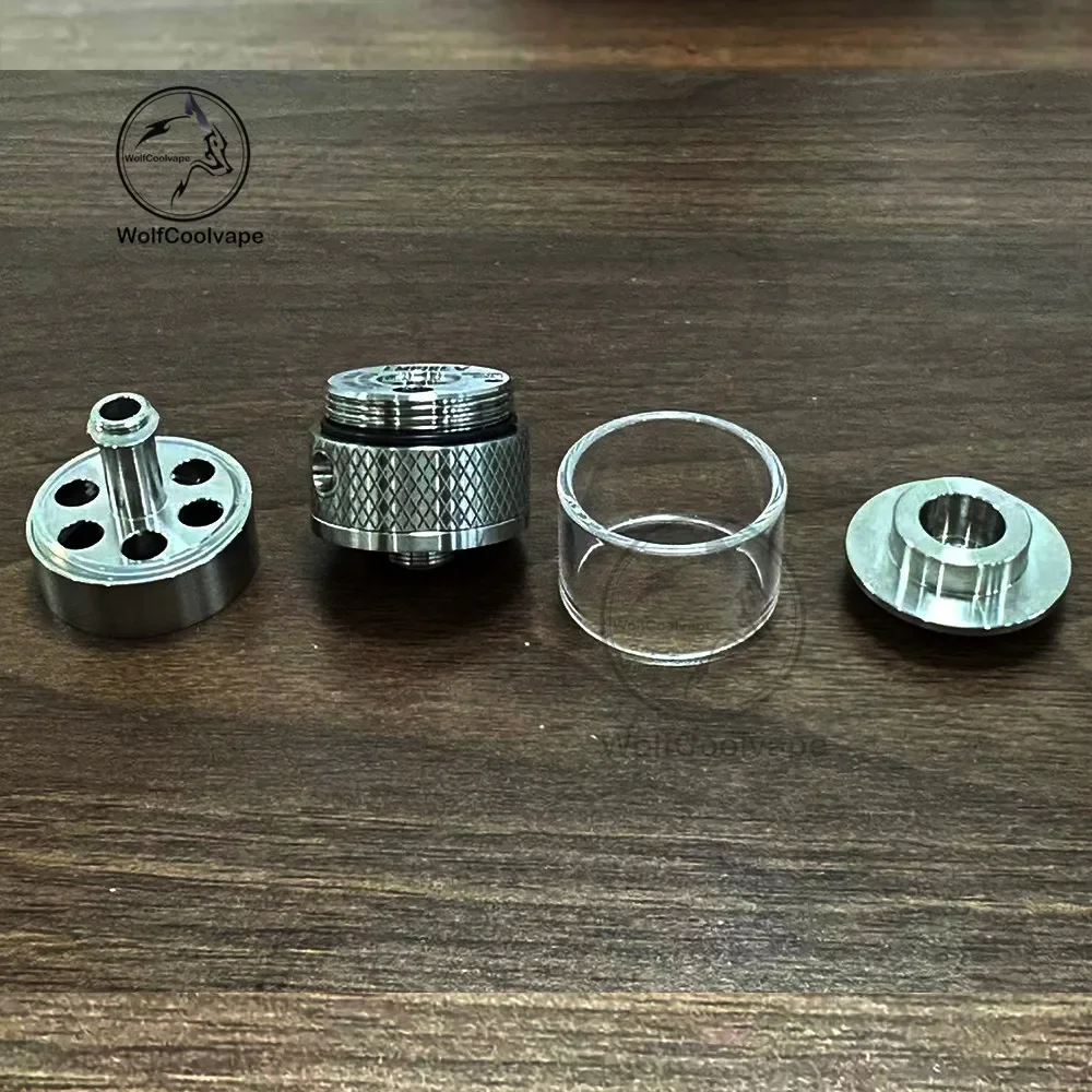 Wolfcoolvape الفولاذ المقاوم للصدأ الإمبراطورية الخامس RTA 23 مللي متر سطح التخريش رذاذ خزان قابل لإعادة البناء لتقوم بها بنفسك تعديل Vape والحناضير الإلكترونية #3