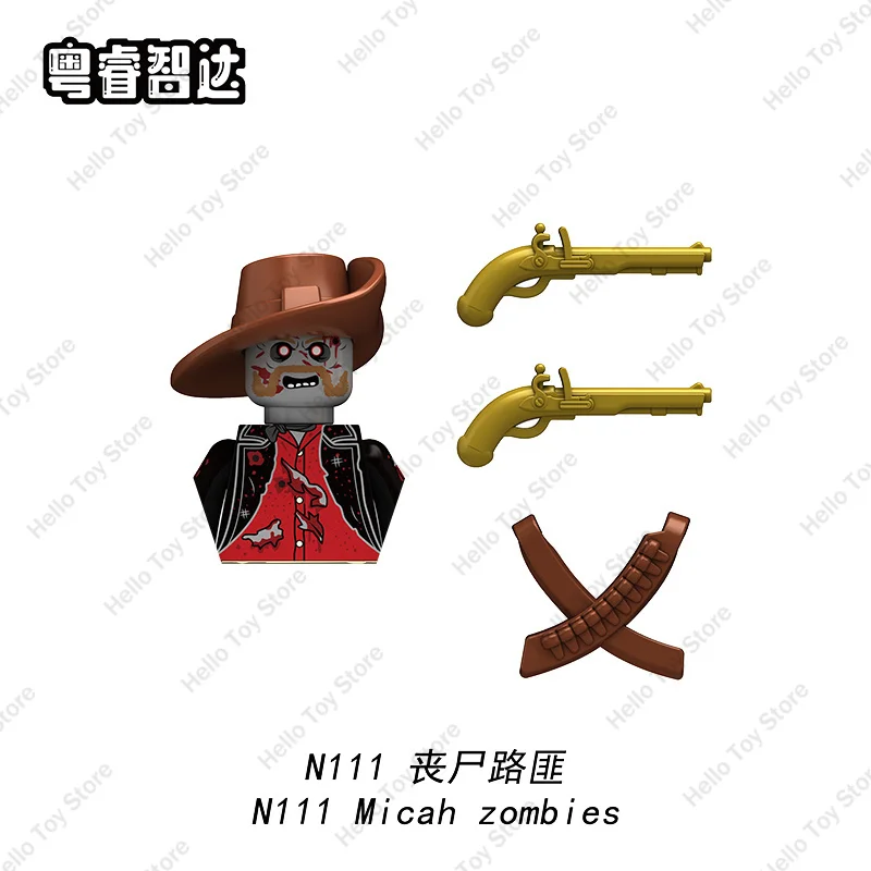 Hot City Halloween Zombie Series Walking Deads Ghost Saw Mini Action Figure Building Blocks Soldiers MOC Bricks Kids Gifts Toys